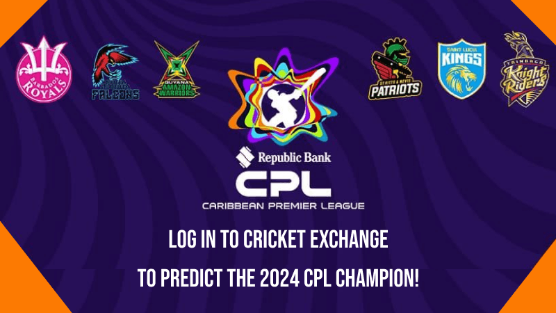 Log in to Cricket Exchange to Predict the 2024 CPL Champion! There's a Team That's Never Won the Title